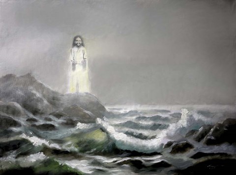 Framed Christ Illusion Print