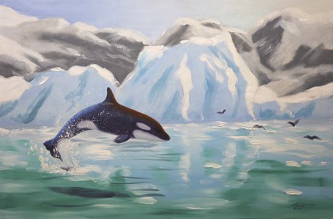Framed Orca Whale Print