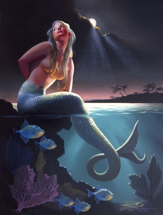 Framed Mermaid Print