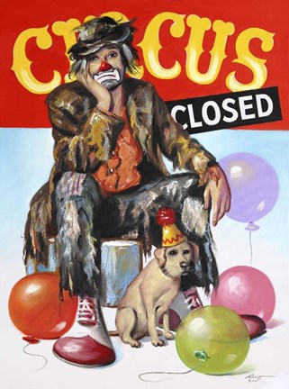 Framed Circus Closed Print
