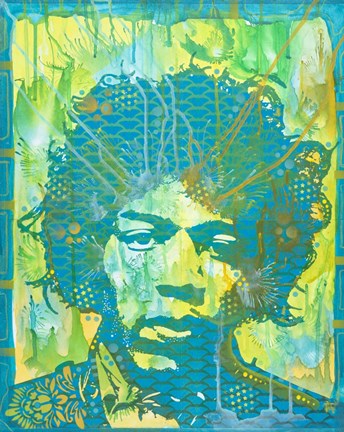 Framed Jimi Hendrix V Print