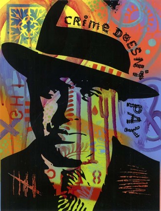 Framed Crime Doesn't Pay Print