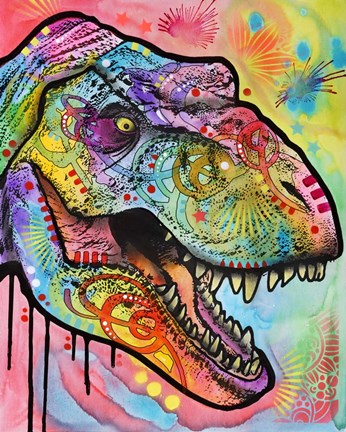 Framed T Rex 1 Print