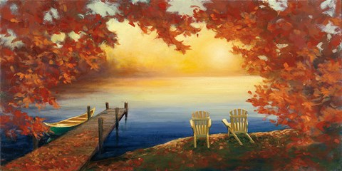 Framed Autumn Glow Crop v2 Print