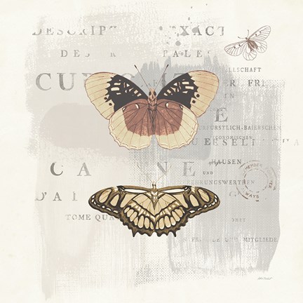 Framed En Bleu IV Neutral Print