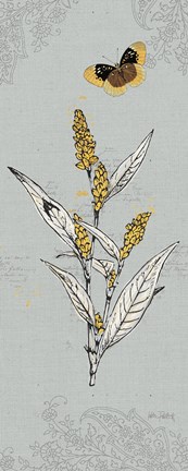 Framed Harvest Fields VII Gray Print