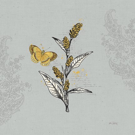 Framed Harvest Fields V Gray Print