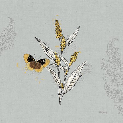 Framed Harvest Fields II Gray Print