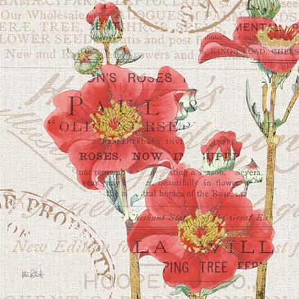 Framed Bookshelf Botanical V Print