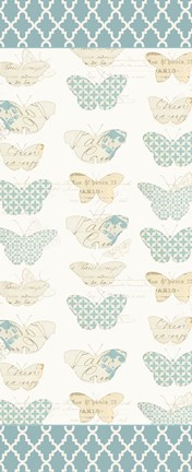 Framed En Bleu XV Print