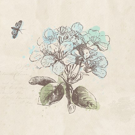 Framed En Bleu XI Print