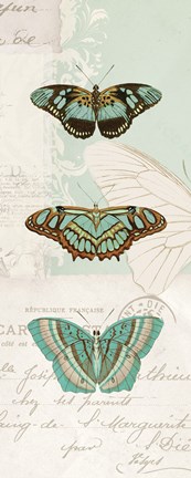 Framed En Bleu X Print