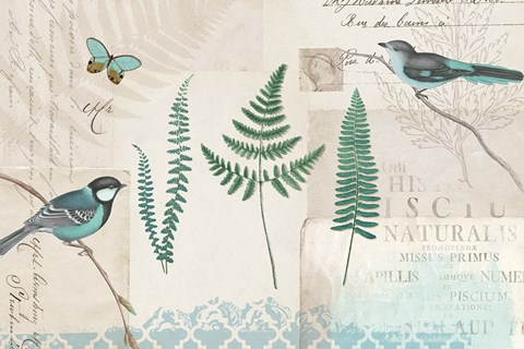 Framed En Bleu XIII Print