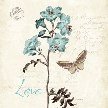 Framed Slated Blue I Square Print