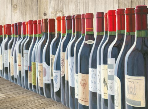 Framed Splendid Reds on Wood Print