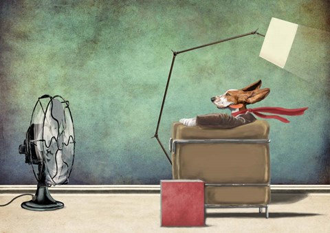 Framed Racing Dog Print