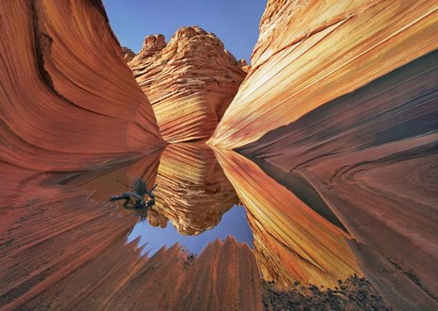 Framed Wave in Vermillion Cliffs, Arizona Print