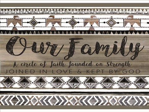 Framed Our Family Print