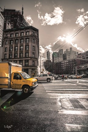 Framed Crosswalks of Manhattan I Print