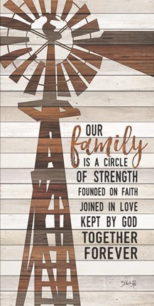 Framed Family Circle Windmill Print
