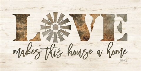 Framed Love Makes This House a Home Print