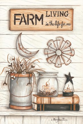 Framed Farm Living is the Life for Me Print