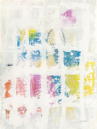 Framed Bright Blocks Print