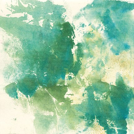 Framed Mossy Rock I Print