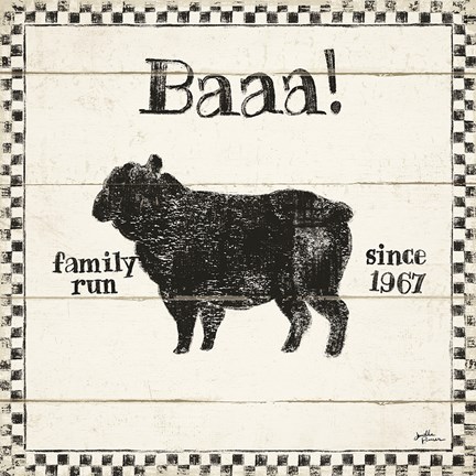 Framed Country Thoughts VII Print