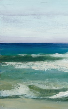 Framed Azure Ocean II Print