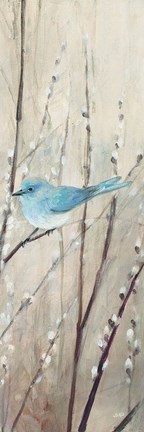 Framed Pretty Birds Neutral III Print