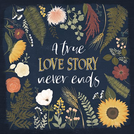 Framed Autumn Romance V Print