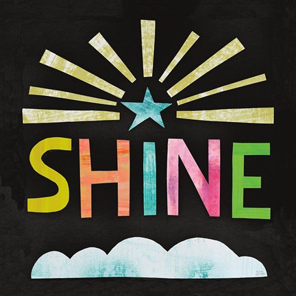 Framed Unicorn Magic IV on Black Print