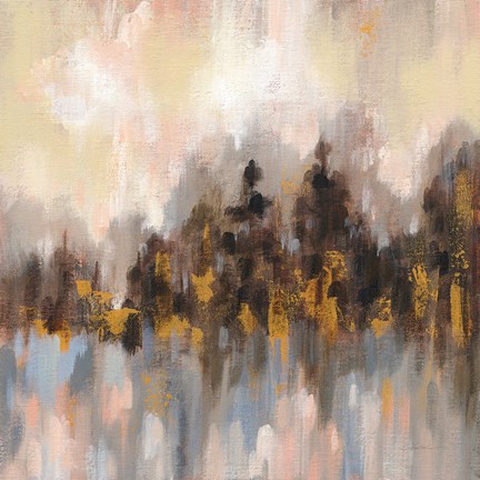 Framed Blushing Forest I Print