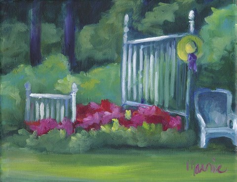 Framed Flower Bed Print