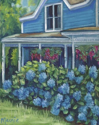 Framed Hydrangea Riot Print