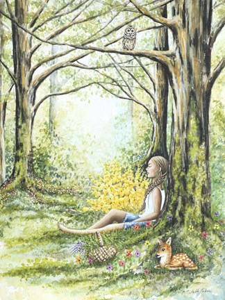 Framed Forest Meditation Print