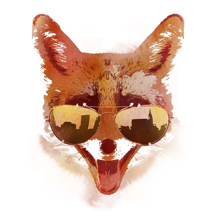 Framed Big Town Fox Print