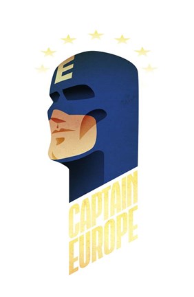 Framed Captain Europe Print