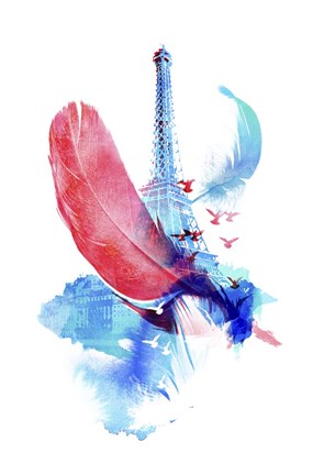 Framed Pigeons Of Paris Print