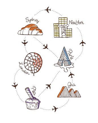 Framed Sweet Travel Print