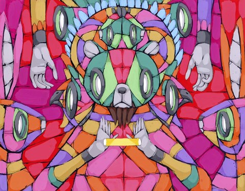 Framed Color And Light From His Hands Print