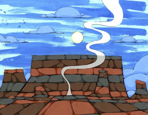 Framed Smoke On The Horizon Print