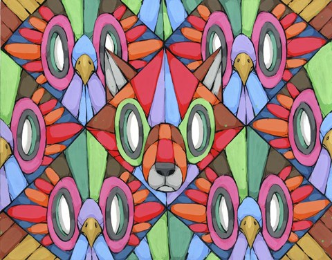 Framed Wolf In The Roost Print