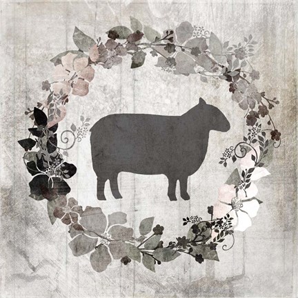 Framed Down On The Farm V7 Print