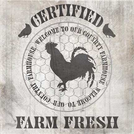 Framed Down On The Farm Country V1 Print