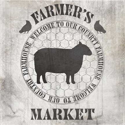 Framed Down On The Farm Country V4 Print