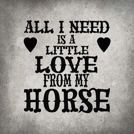 Framed Gypsy Horse Collection Surface Pattern V4 1 Print