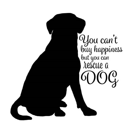 Framed Rescue Dog 9 Print