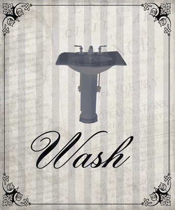 Framed Beloved Bath Grey 2 Print